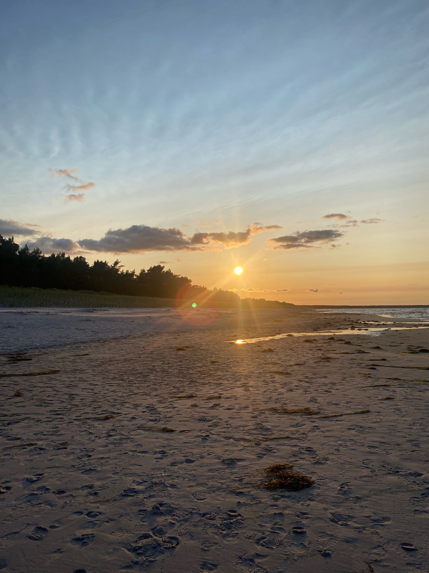 Ostsee und Sonnenuntergang