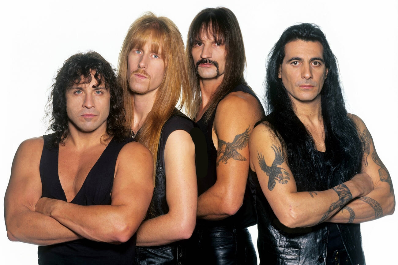 A promotional photo of the band Manowar, probably from around 2016ish