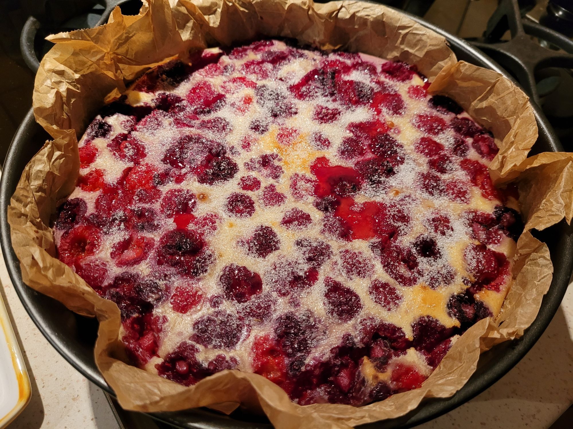 Clafoutis aux framboises