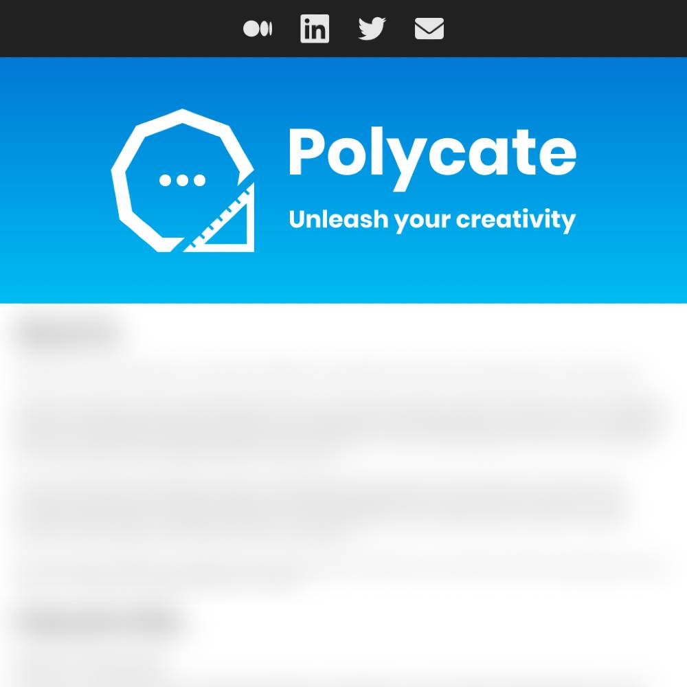 Sneak-peek of what Polycate.com may look like next week.