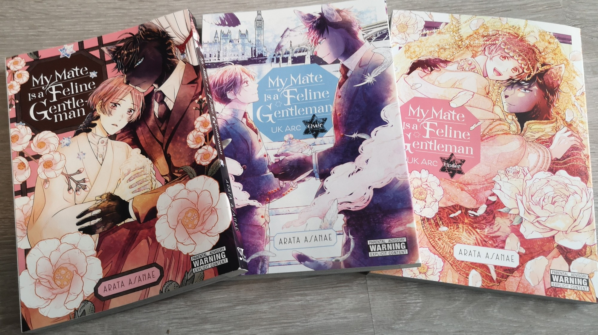 The manga:
My mate is a feline gentleman Vol. 1,2 and 3