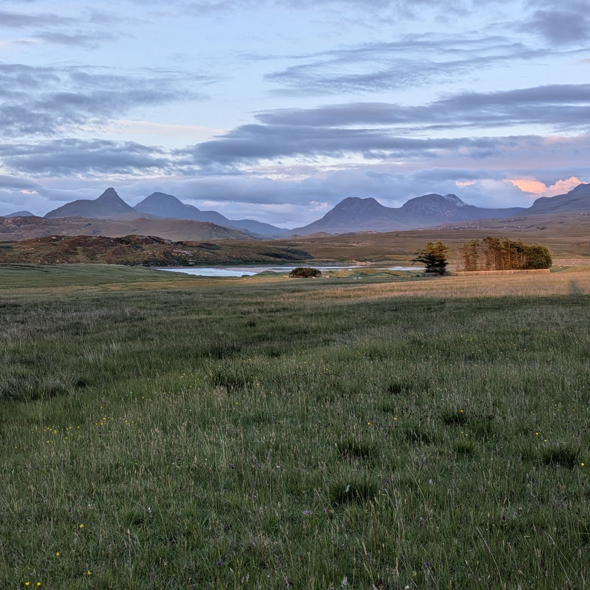 View across Achnahaird beach to Stac Pollaidh