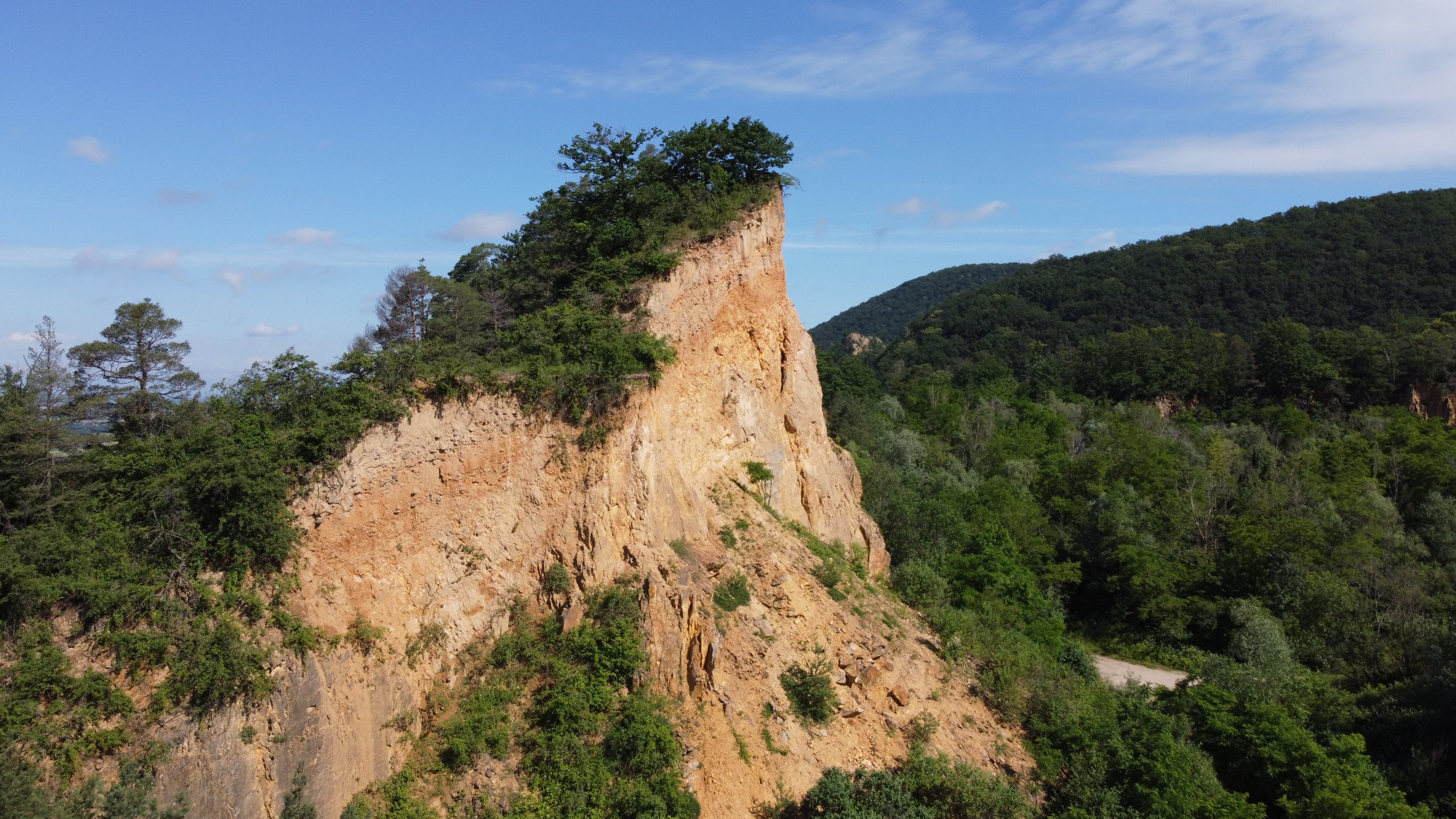 Image of the quarry, taken from a drone