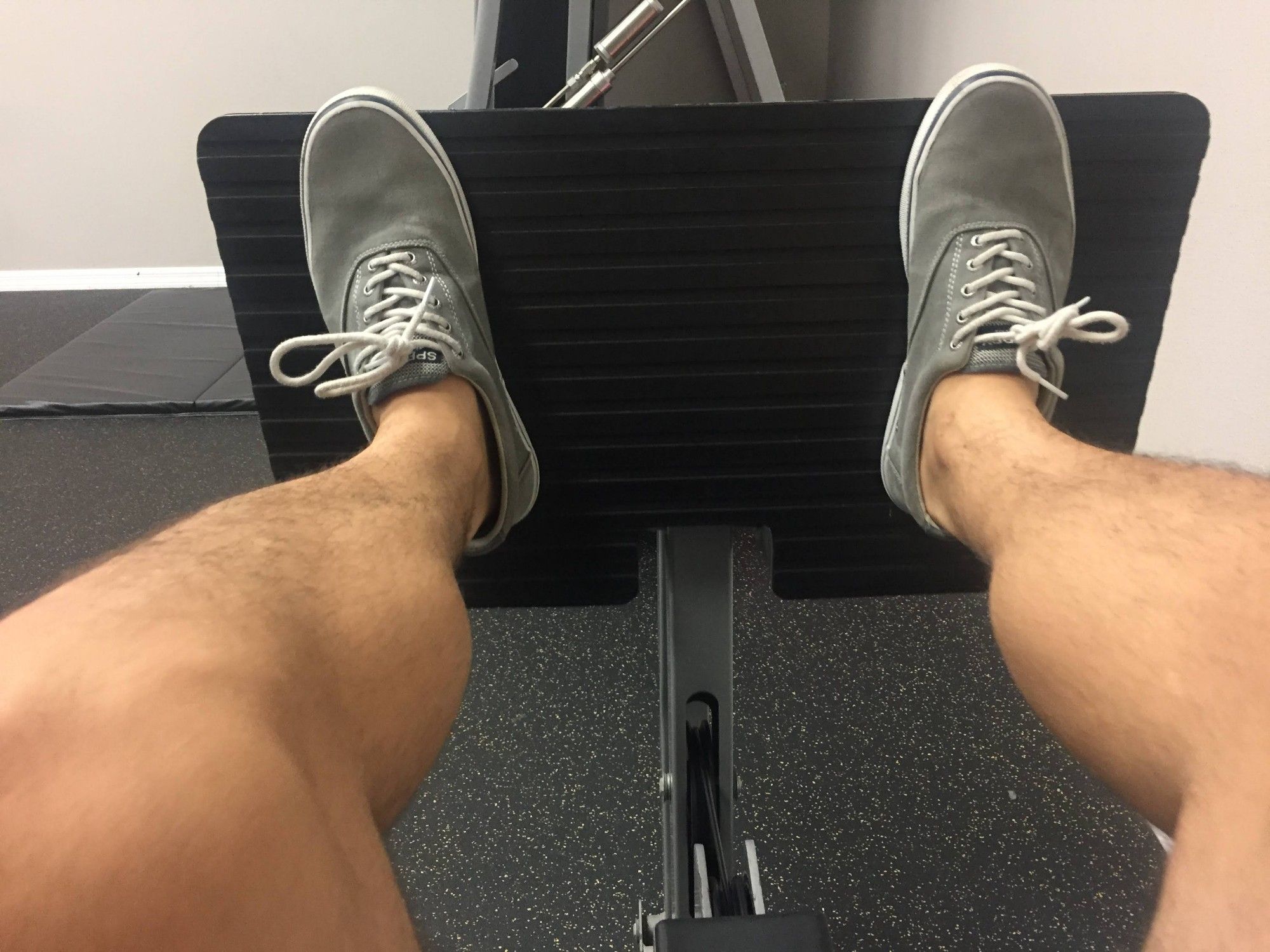 My legs doing the leg press