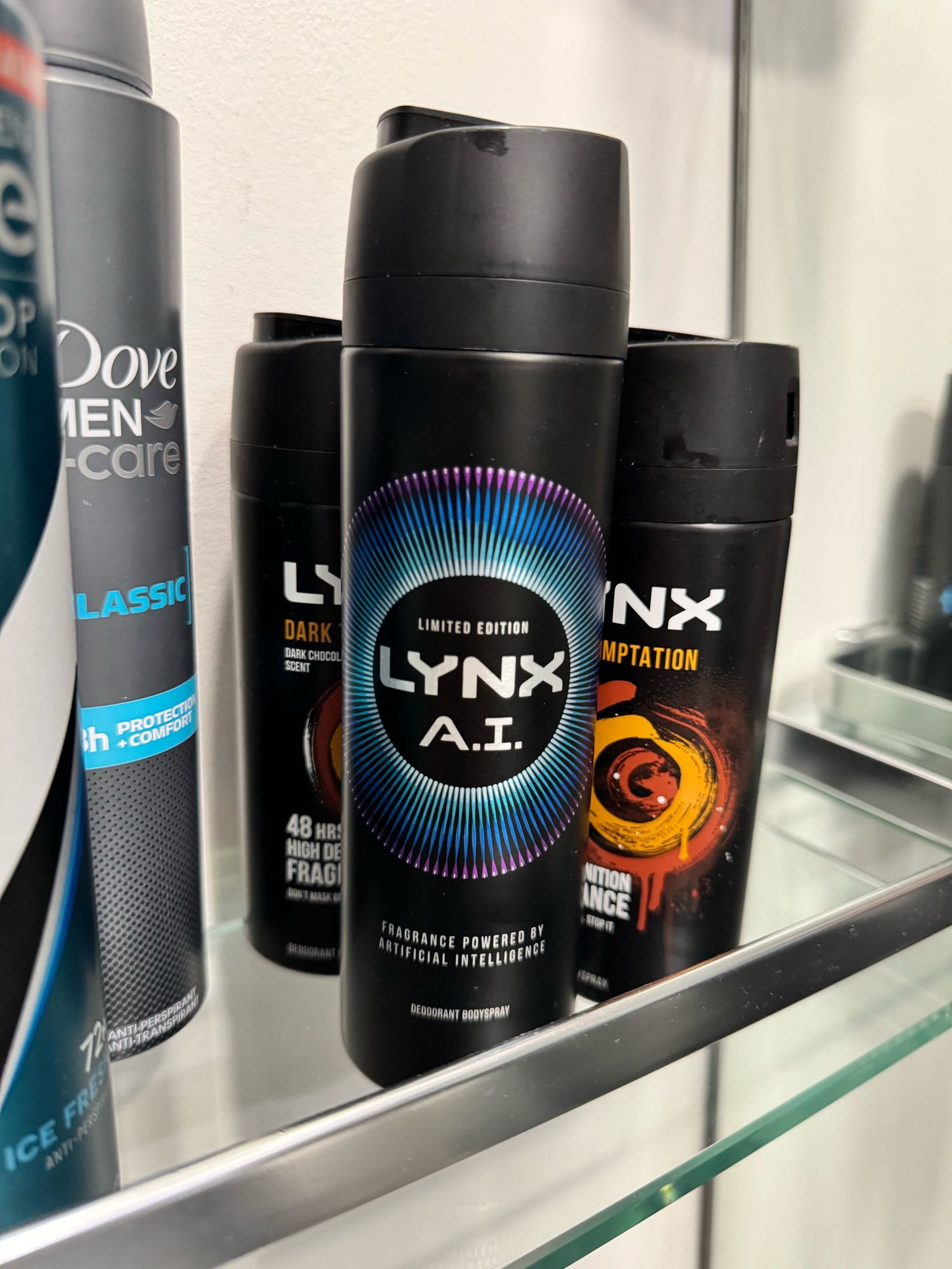 a can of “limited edition Lynx AI, fragrance powered by artificial intelligence”