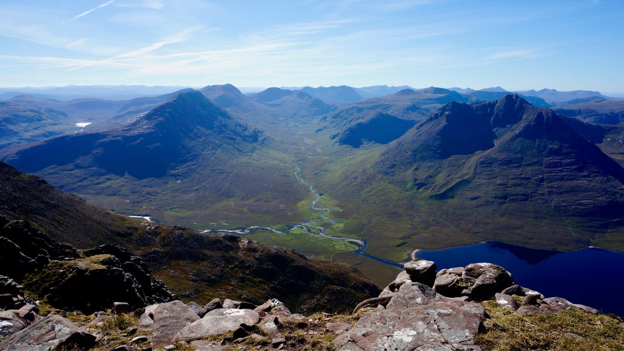 Looking into the heart of Fisherfield from An Teallach