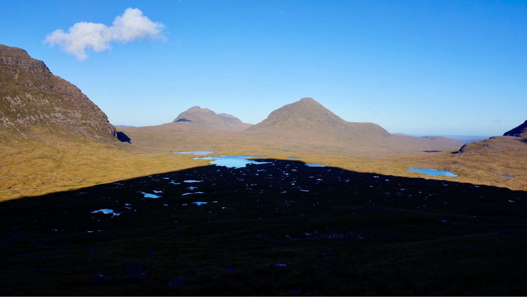 View north from approach round into Beinn Eighe’s Coire Mhic Fhearcair