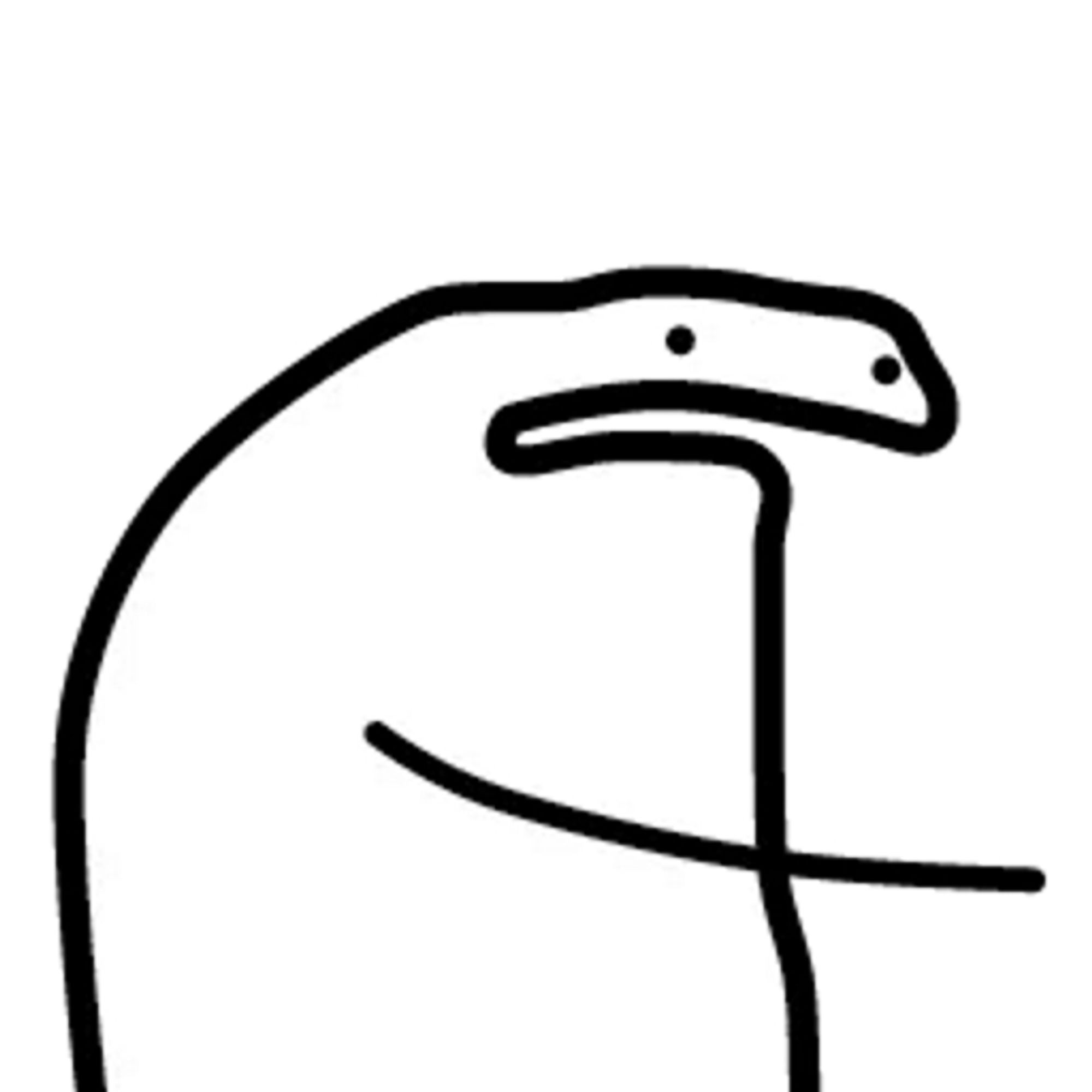 a not very smart looking flork that is gesticulating so as to convince you of its point