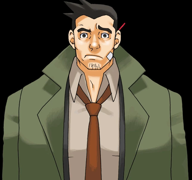 Dick Gumshoe from the Ace Attorney series