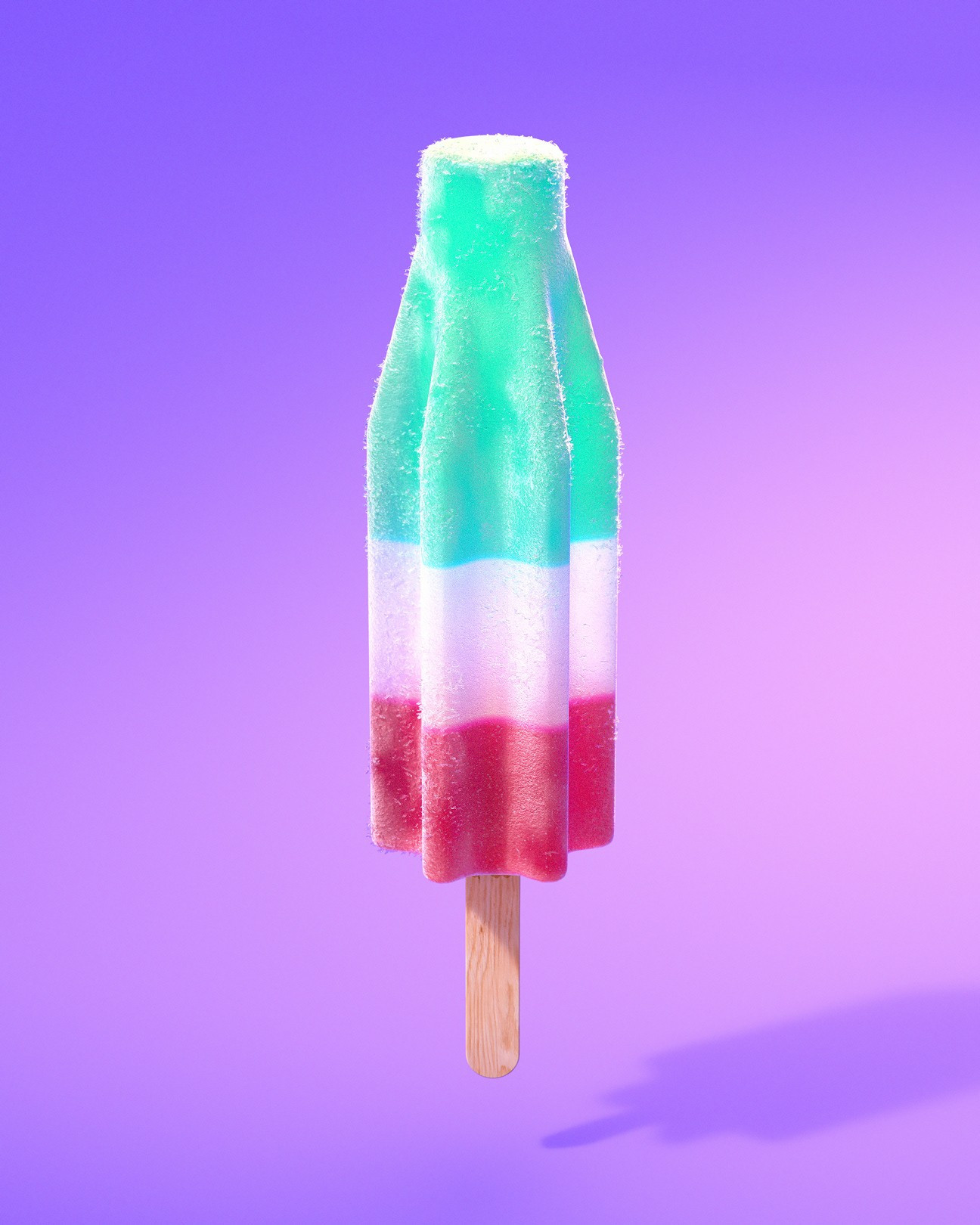 An ice cream in 3D