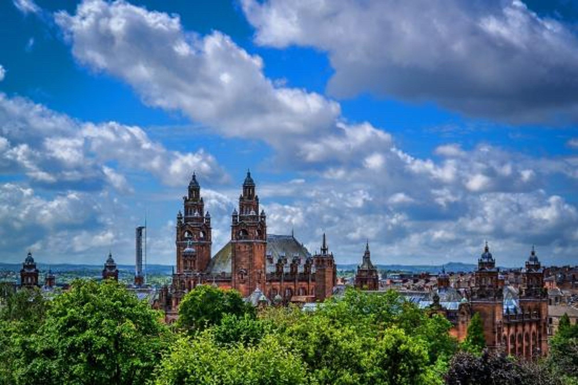 View of Glasgow from the University