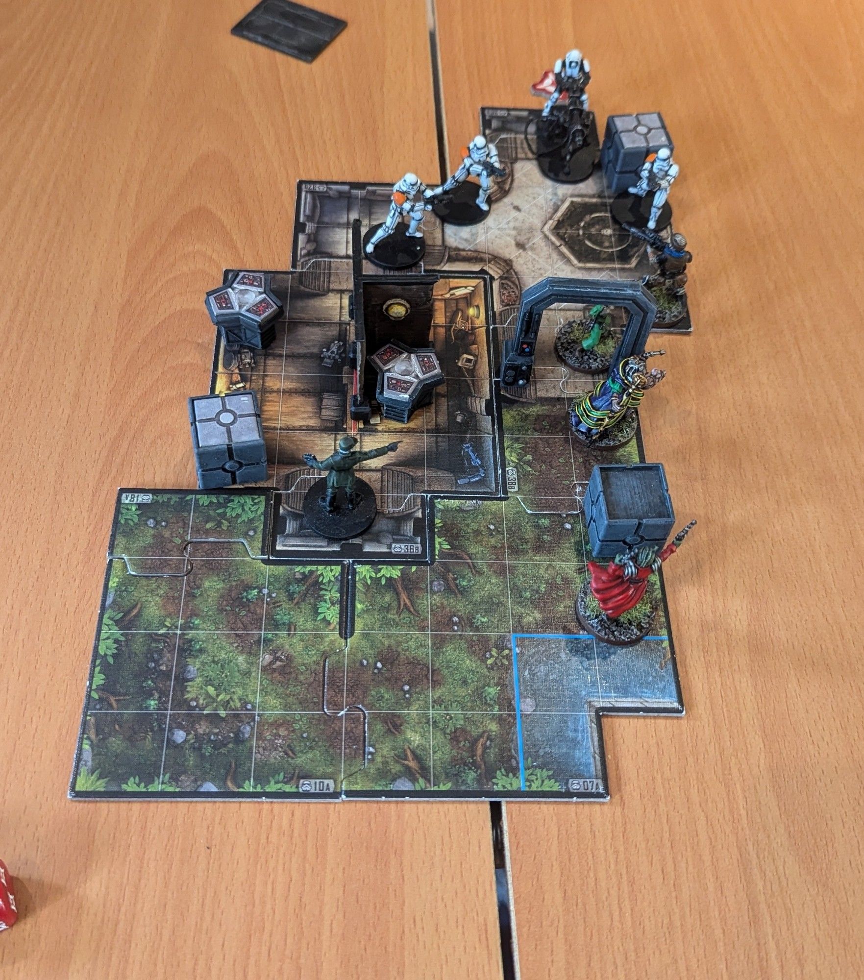 A star wars miniatures game where heroes fight the empire.