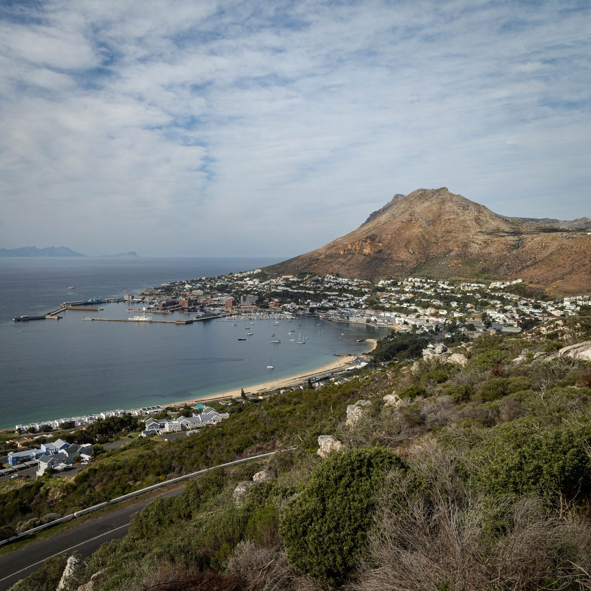 Simon's Town viewed from near the top of Red Hill road