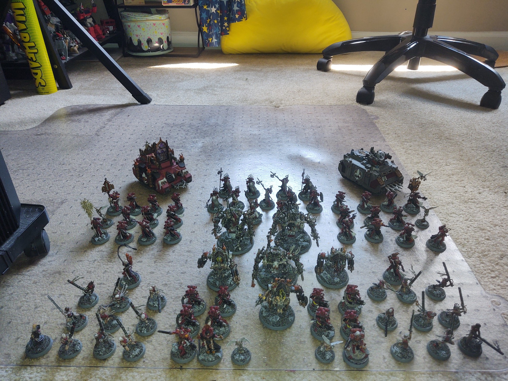 Better (?) picture of my entire Bloody Rose Penitent Host army.