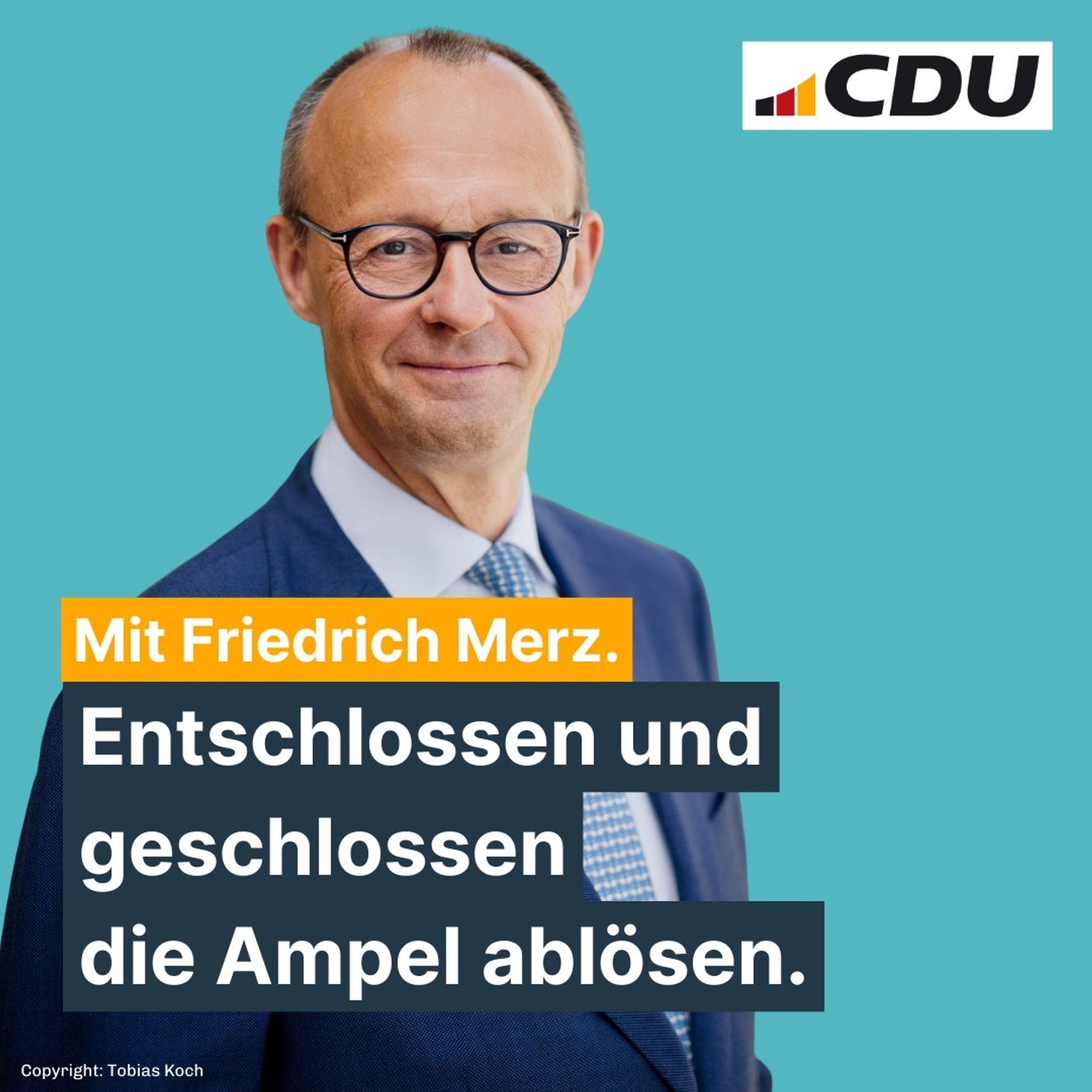 Wahlplakat von Friedrich Merz