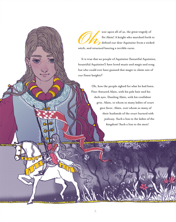 Preview page for Little Foolery's 'Sir Alain', written by Alex Singer and illustrated by Trung Le Nguyen