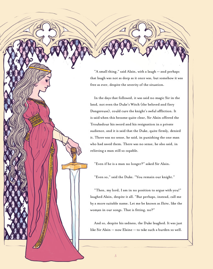 Preview page for Little Foolery's 'Sir Alain', written by Alex Singer and illustrated by Trung Le Nguyen