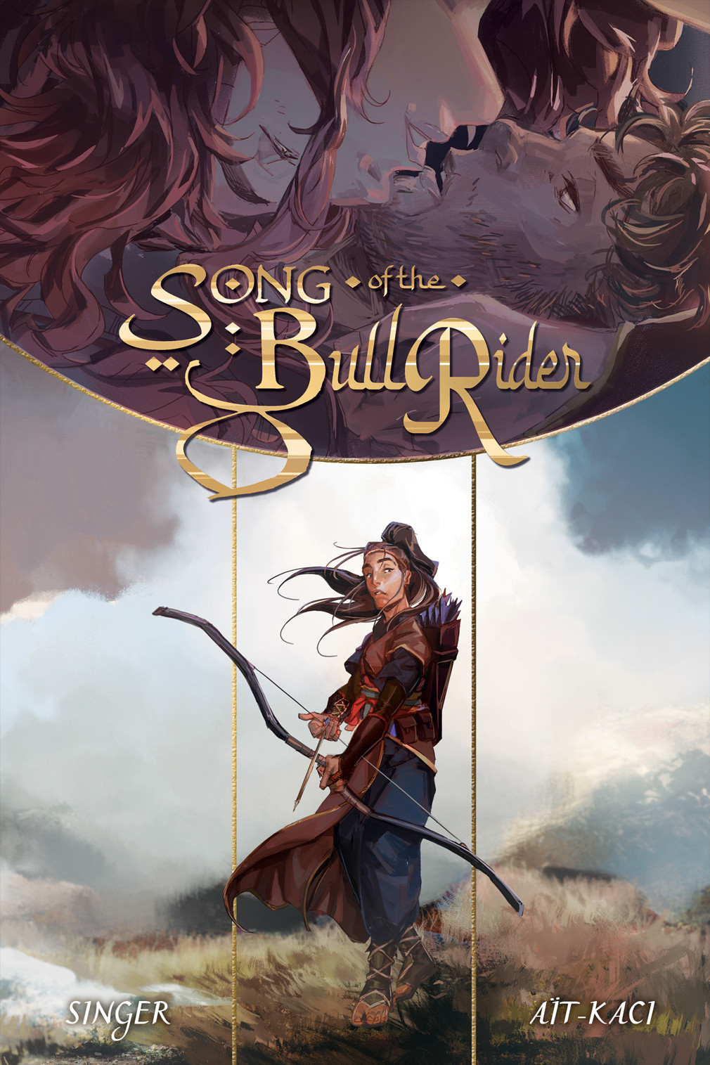Cover for Little Foolery's 'Song of the Bull Rider', written by Alex Singer and illustrated by Jayd Aït-Kaci