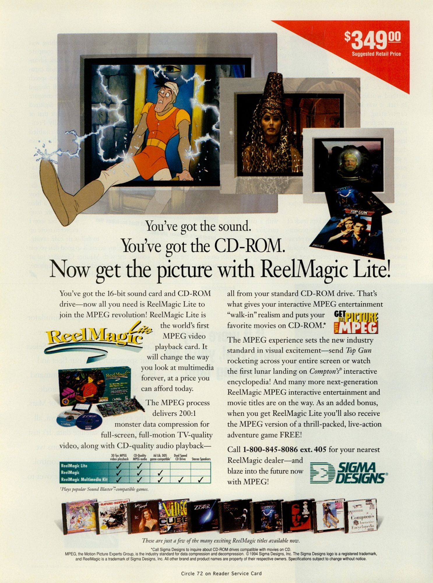 ad for the RealMagic Lite MPEG decoder. it was an add-on card for PC's that allowed hardware decoding of MPEG video.