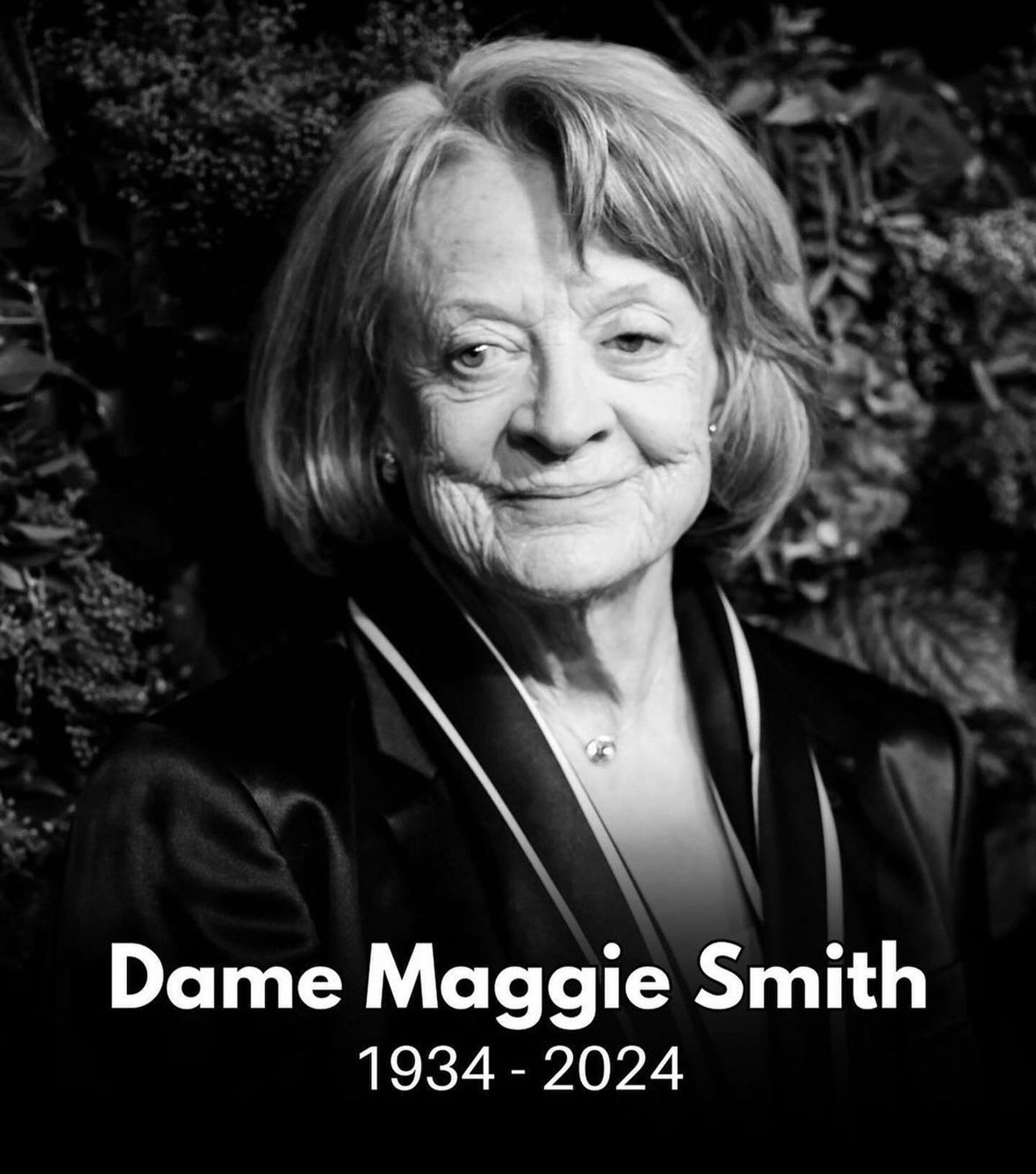 A photo of the late, great Dame Maggie Smith