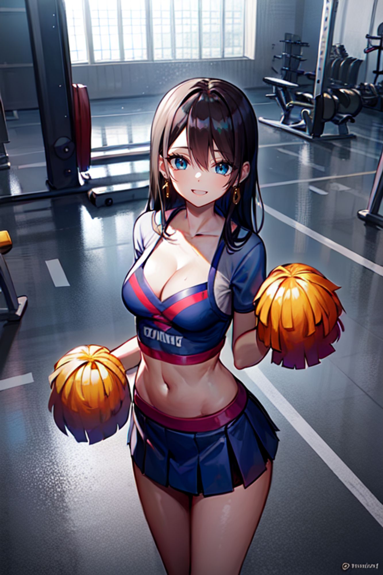 Cheerleader Boa Hancock revealing skirt