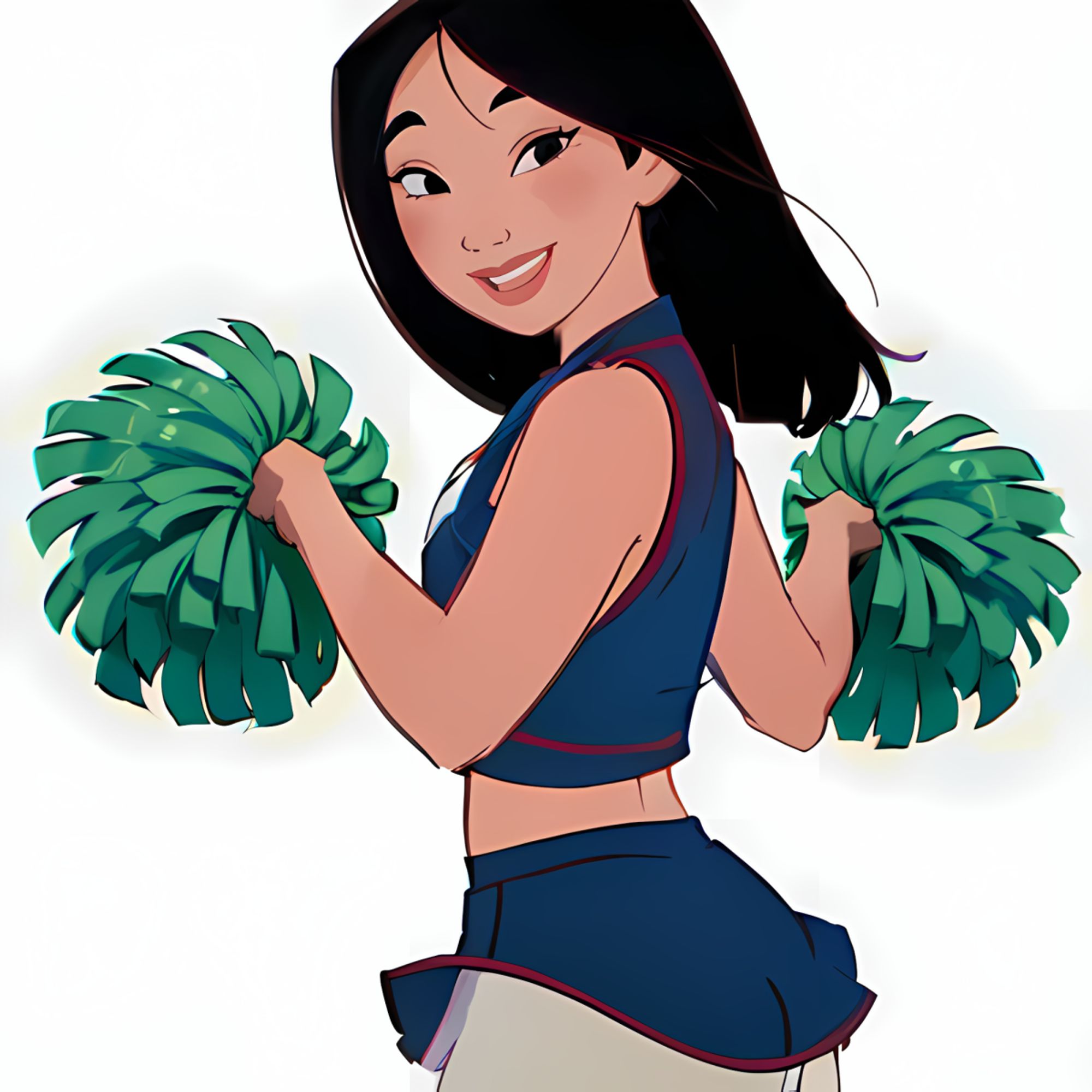 07173-Mulan bringing cheerleading to her village