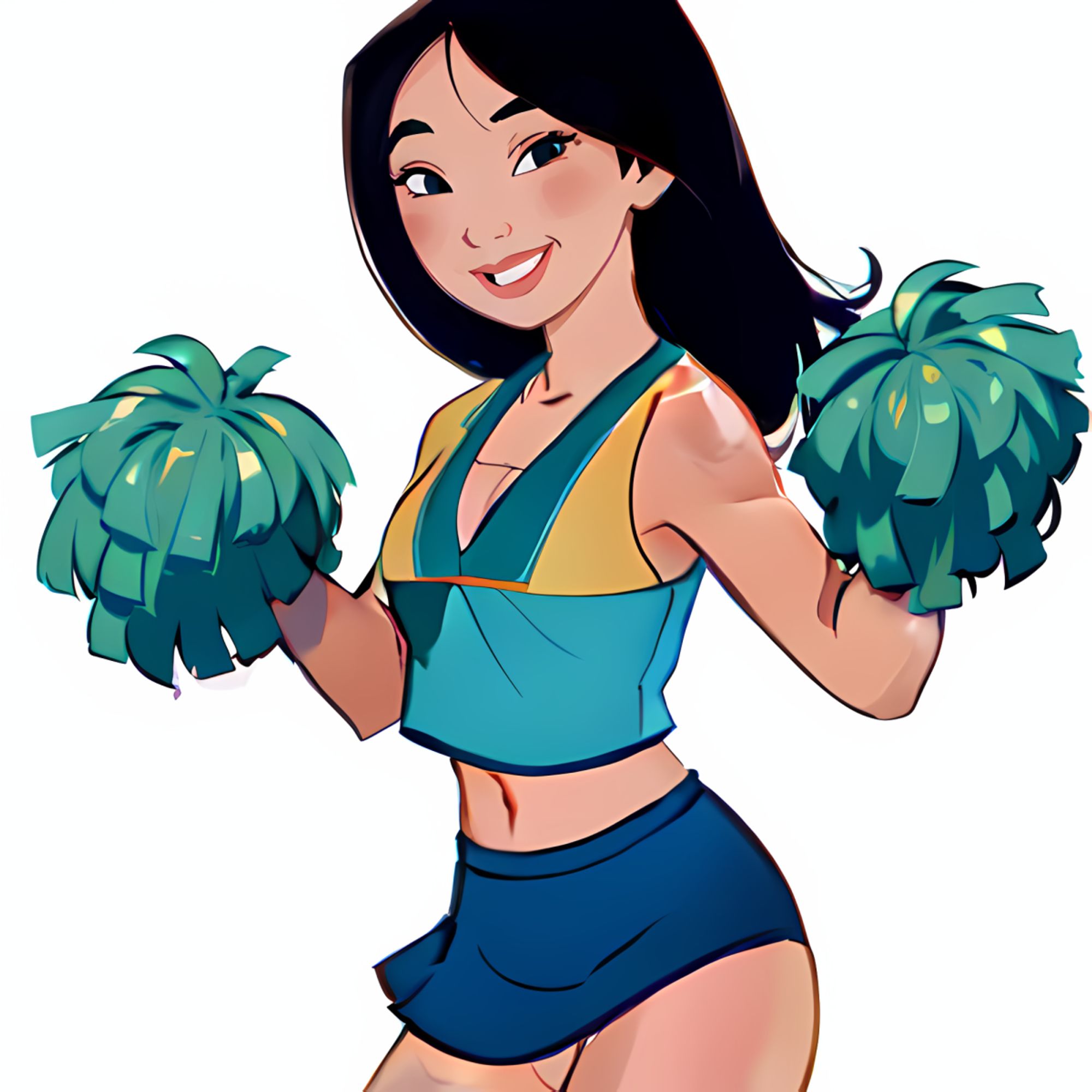 07173-Mulan bringing cheerleading to her village