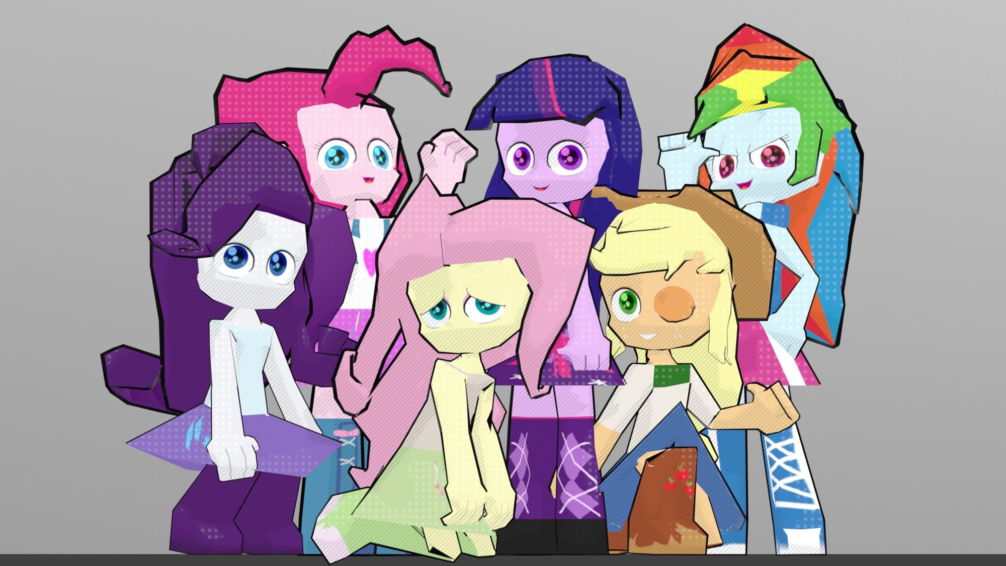 The Rainbooms from My Little Pony: Equestria Girls.