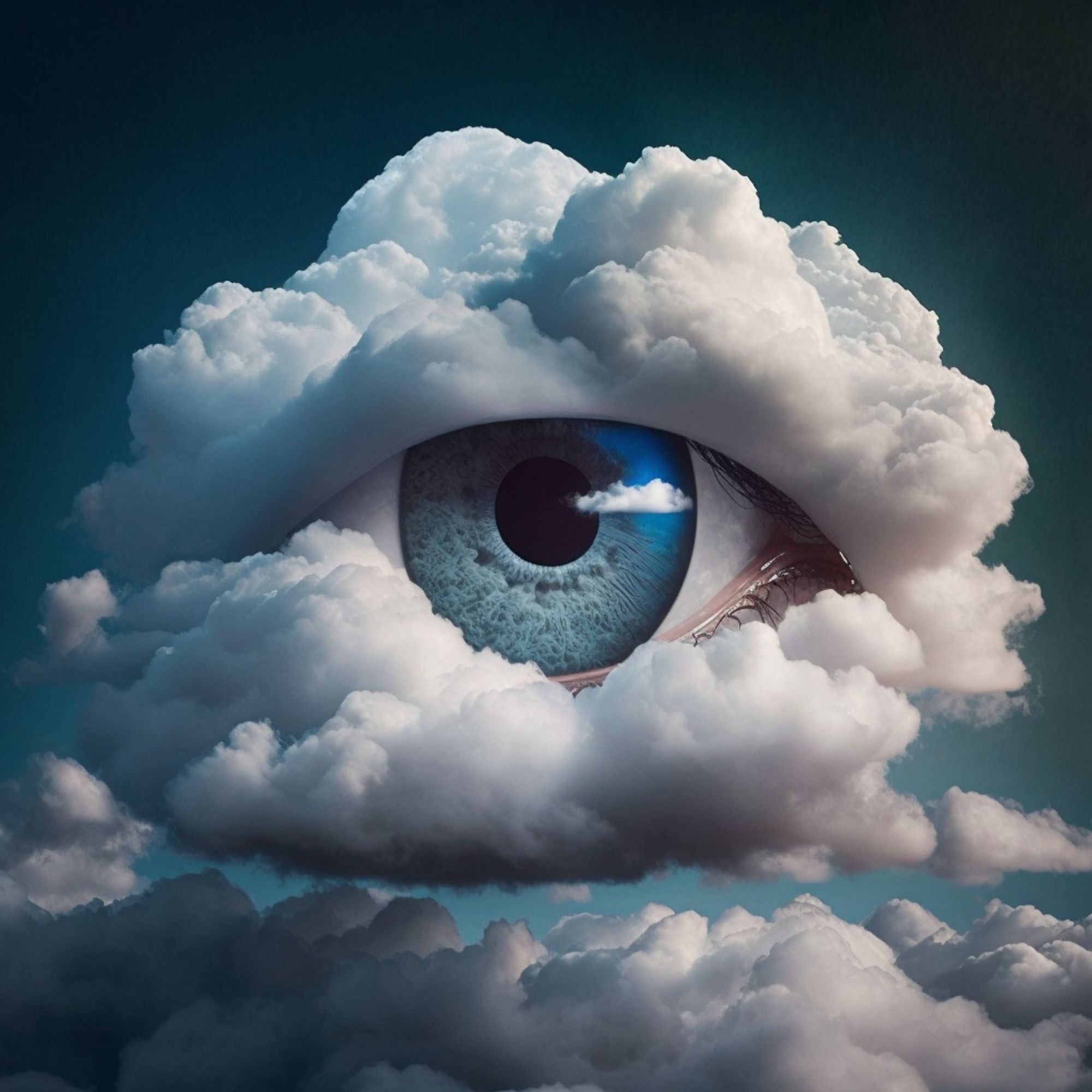 Cloud watching and protecting you with an open eye