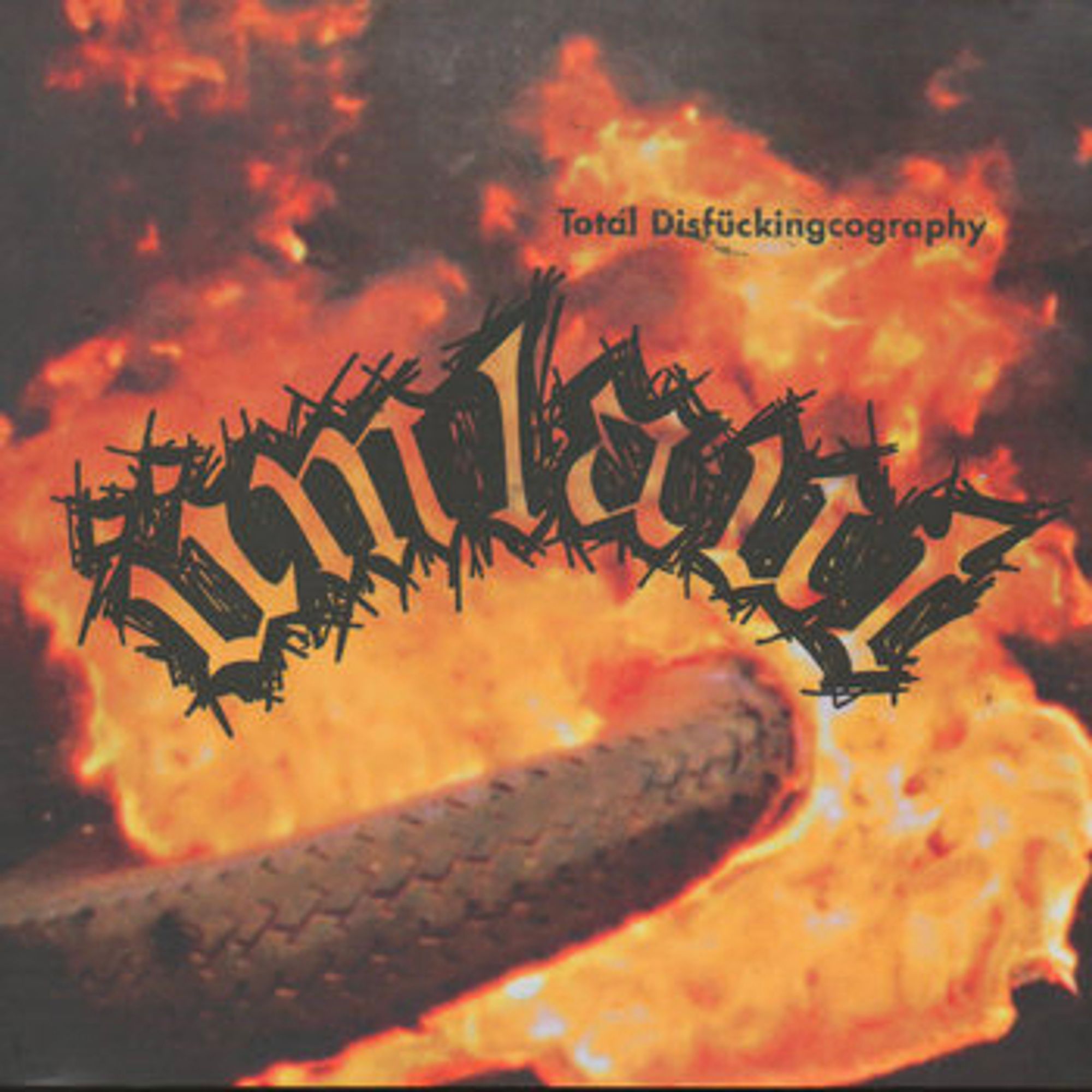 The cover of the Umlaut record, "Total disfuckingcography"