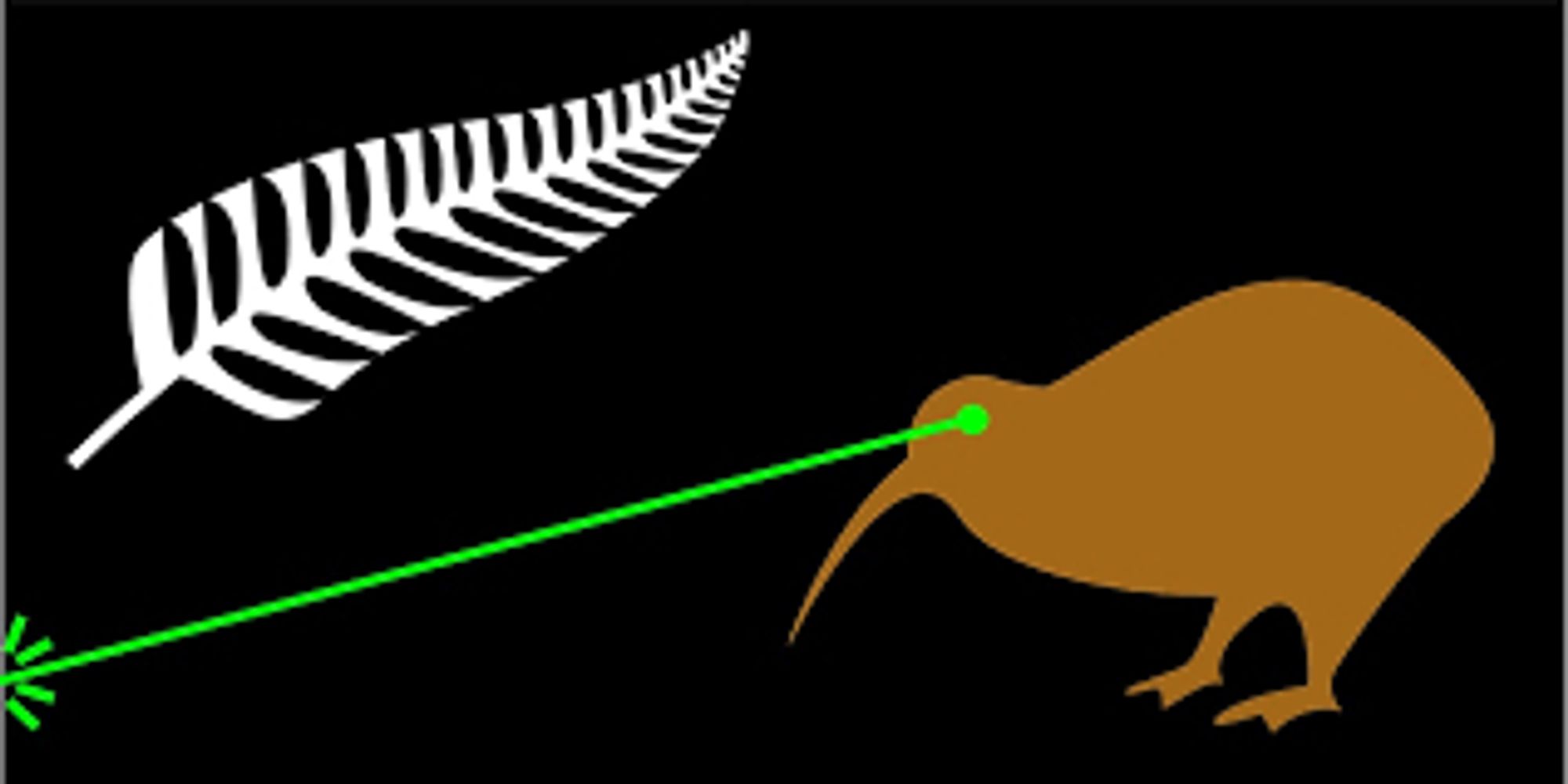 "Lazer Kiwi" flag proposed for New Zealand's recent flag referendum