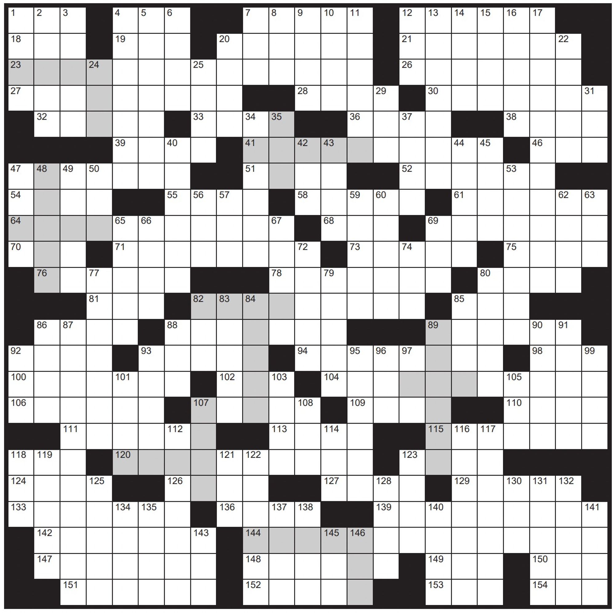 Crossword grid