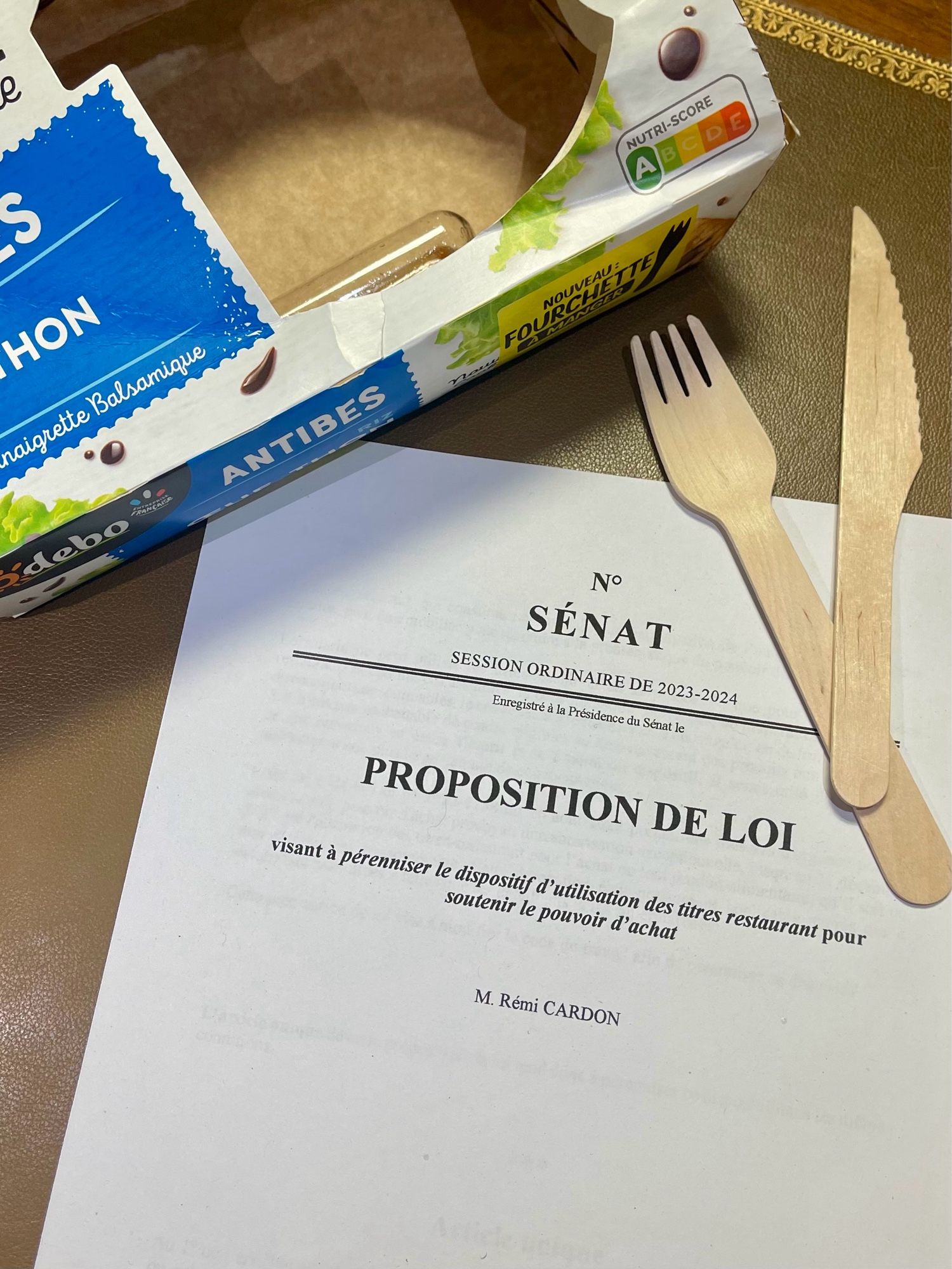 Proposition de loi visant à pérenniser le dispositif d’utilisation des titres-restaurant pour soutenir le pouvoir d’achat - Rémi Cardon, déposée au Sénat