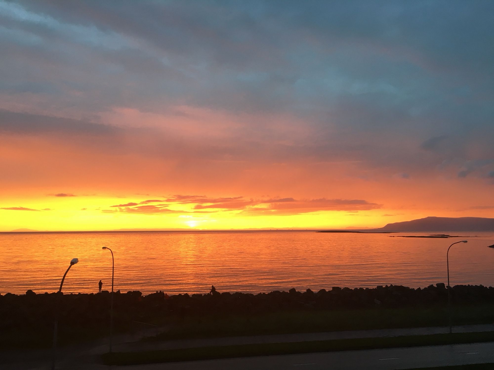 Sunset in Reykjavik