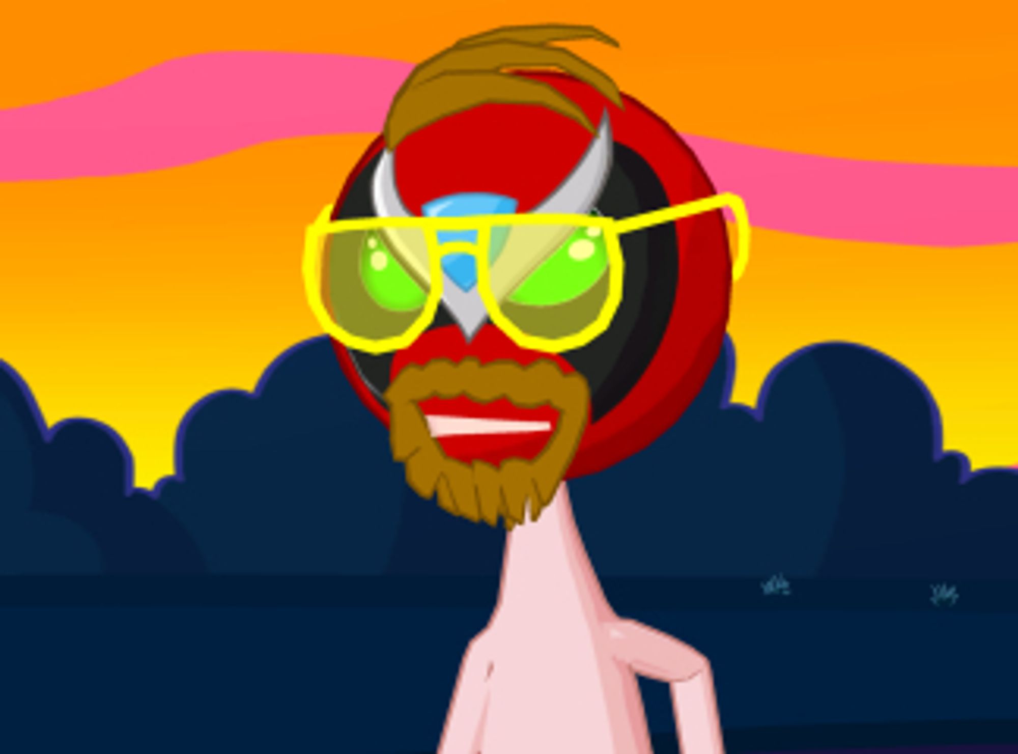 Senor Cardgage, as seen in "Strong Bad's Cool Game For Attractive People," the spinoff video game for the famous internet cartoon Homestar Runner