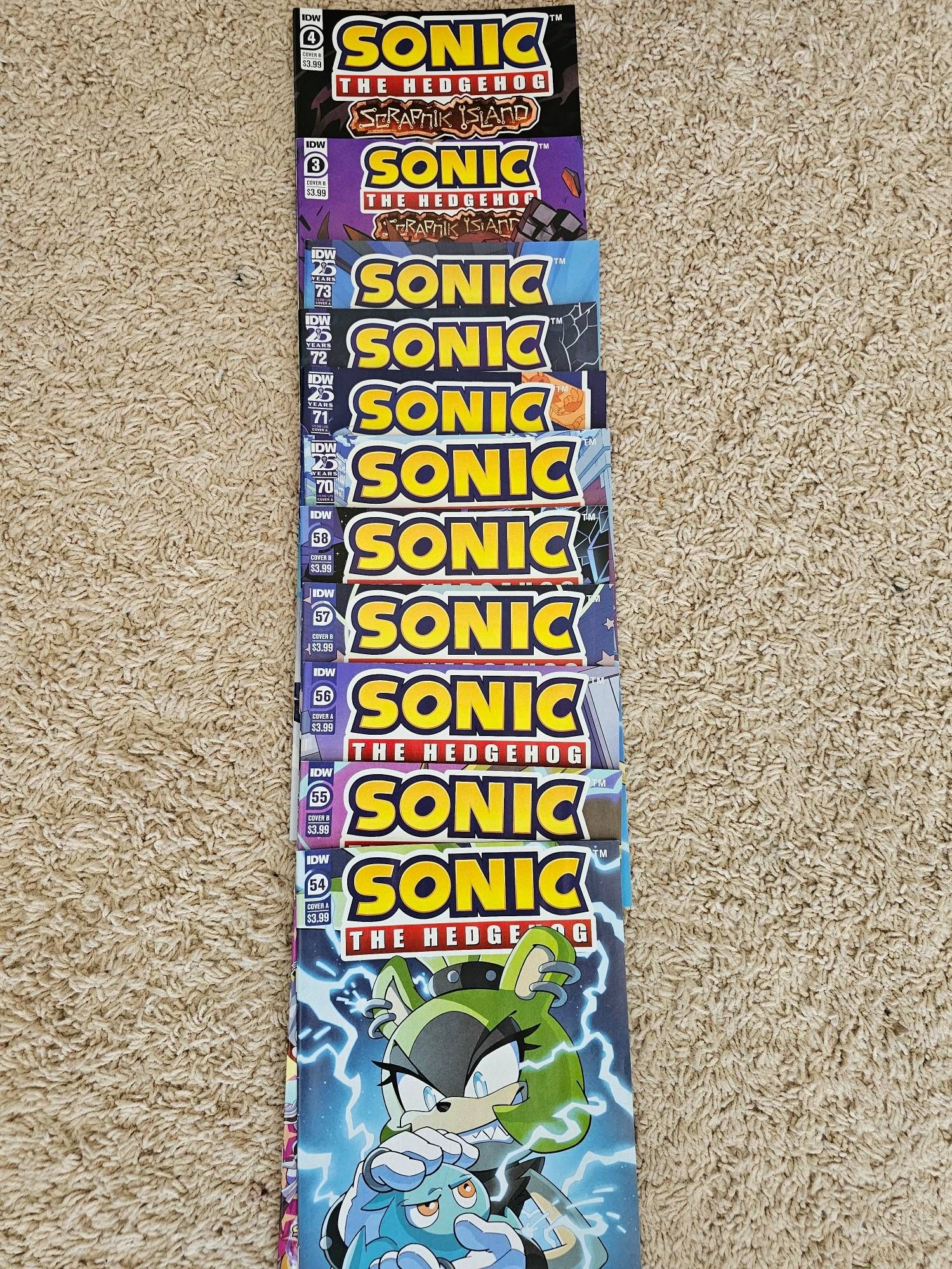 A ton of Sonic comics