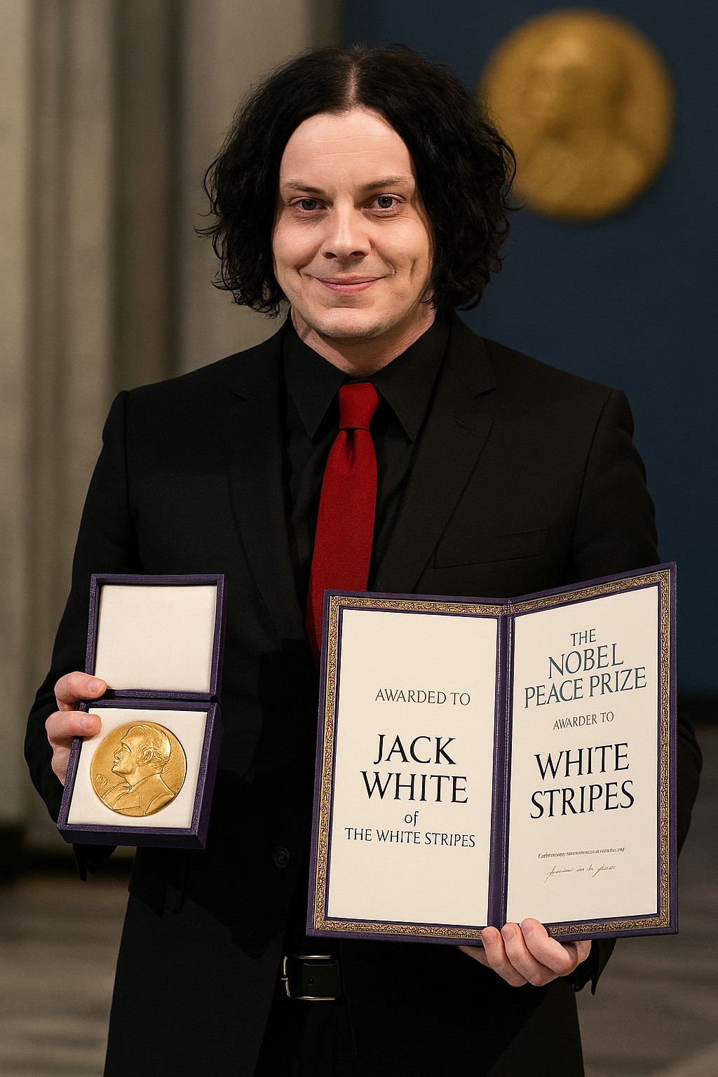Jack White winning the Nobel Peace Prize.