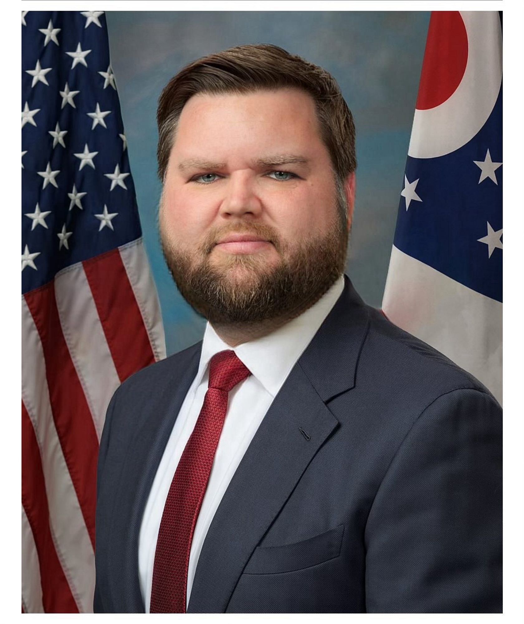 Doctored photo of JD Vance looking much fatter