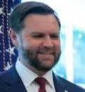 Closeup of JD Vance’s face. Just smiling his ass off while his boss does a little light bragging about being a dictator.