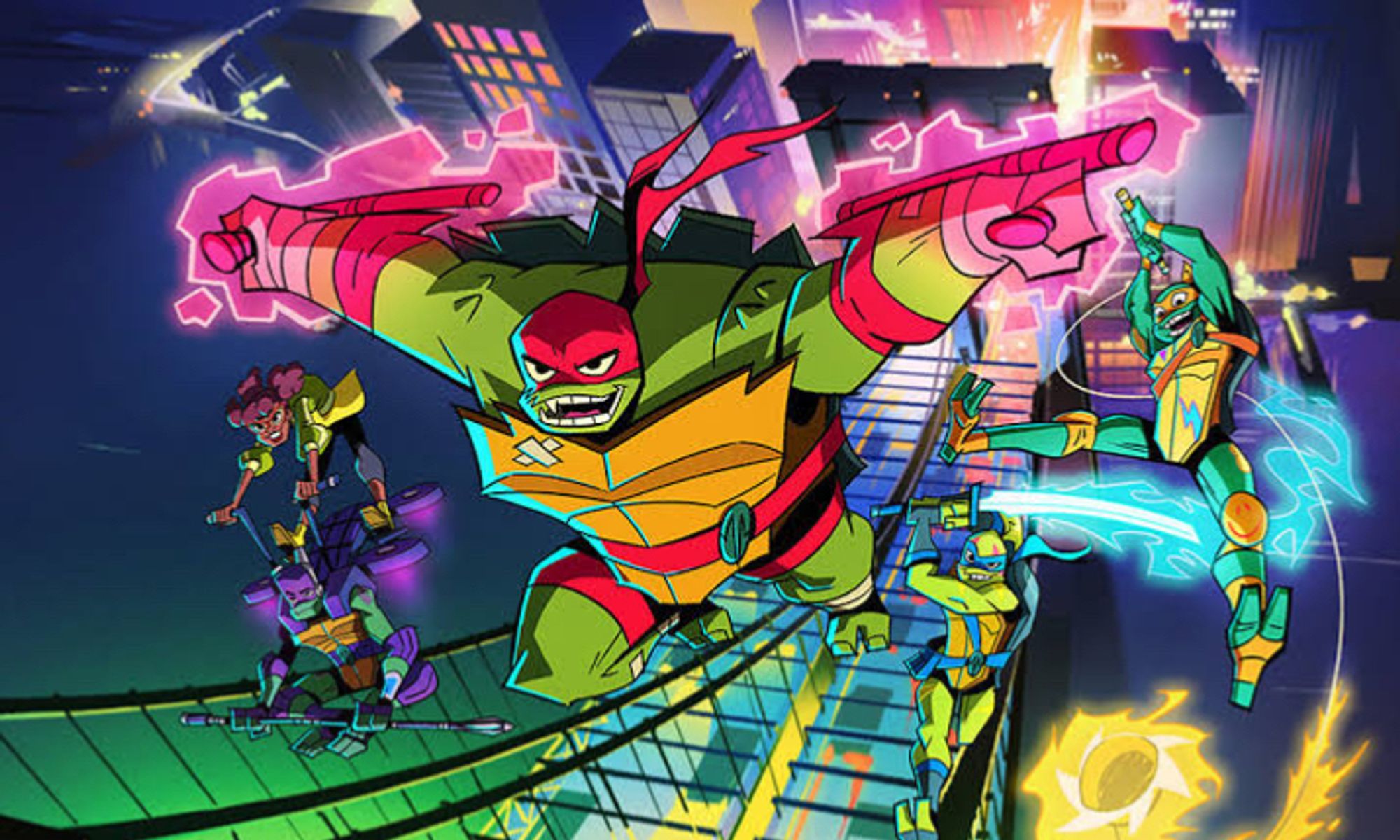 A screenshot from Rise of the TMNT.