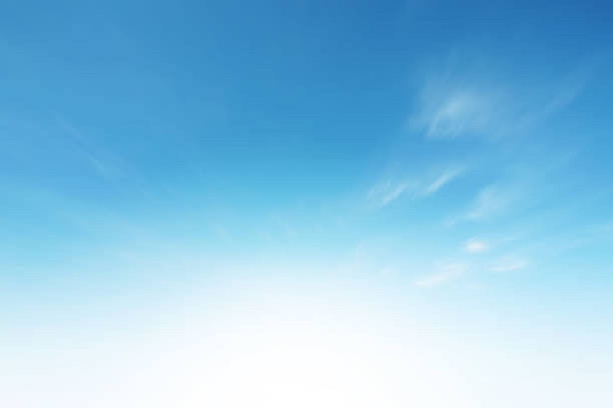 A stock image of a blue sky.