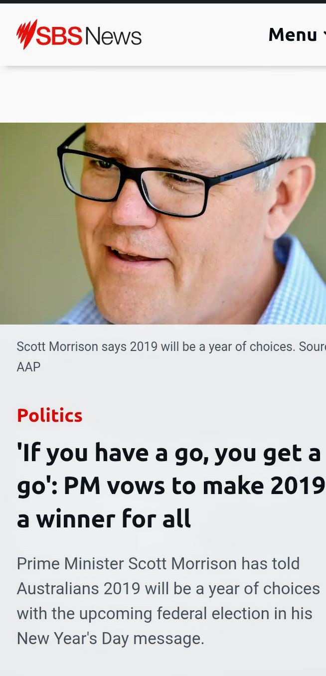 Scummo can go...
