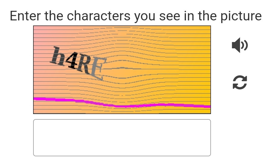 Captcha spelling out h4RE