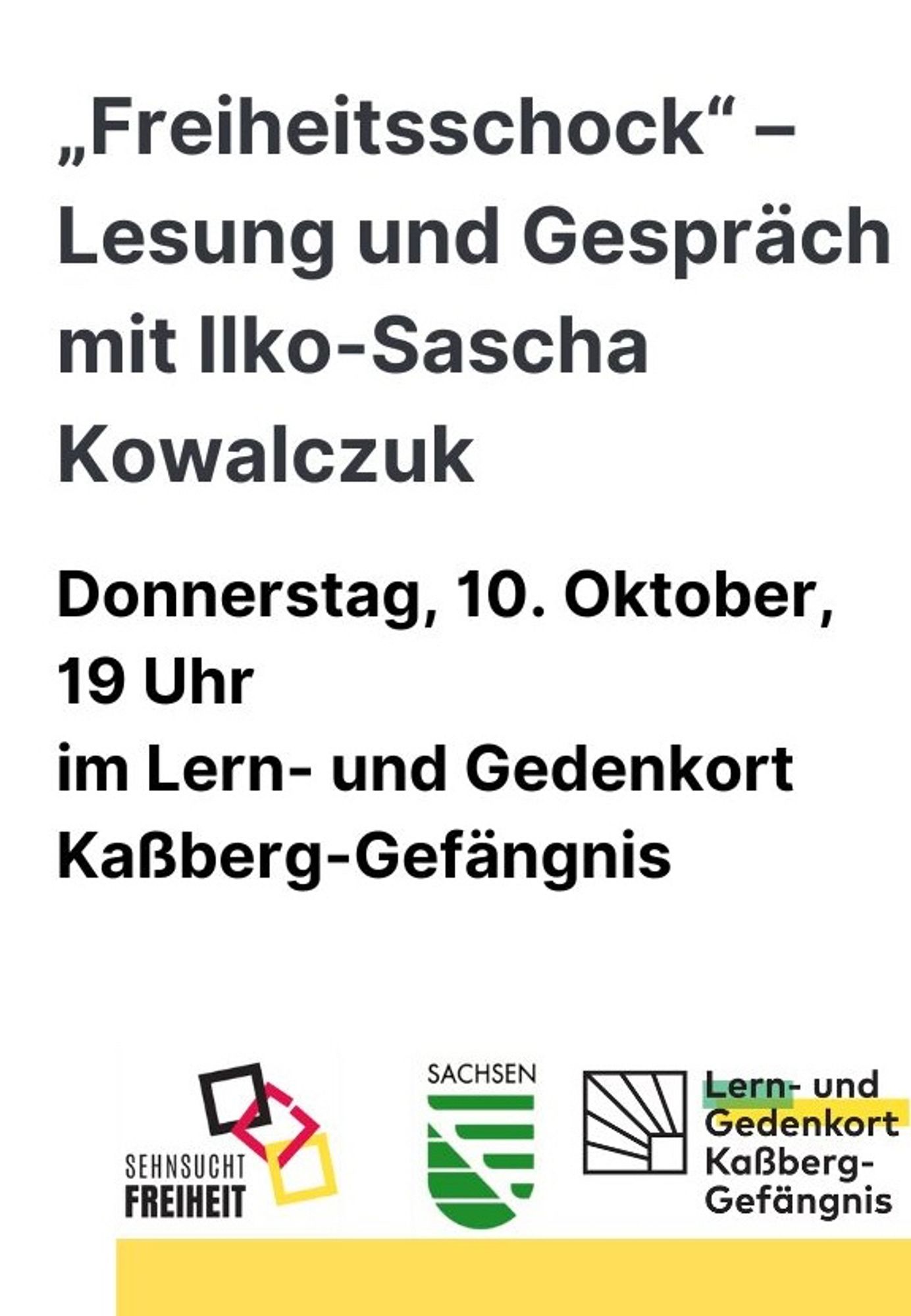 10.10. Lesung in Chemnitz