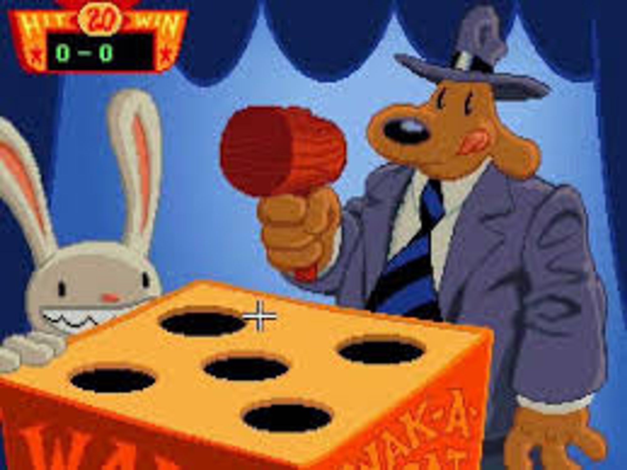 'Whack a Rat' mini-game from Sam and Max Hit the Road