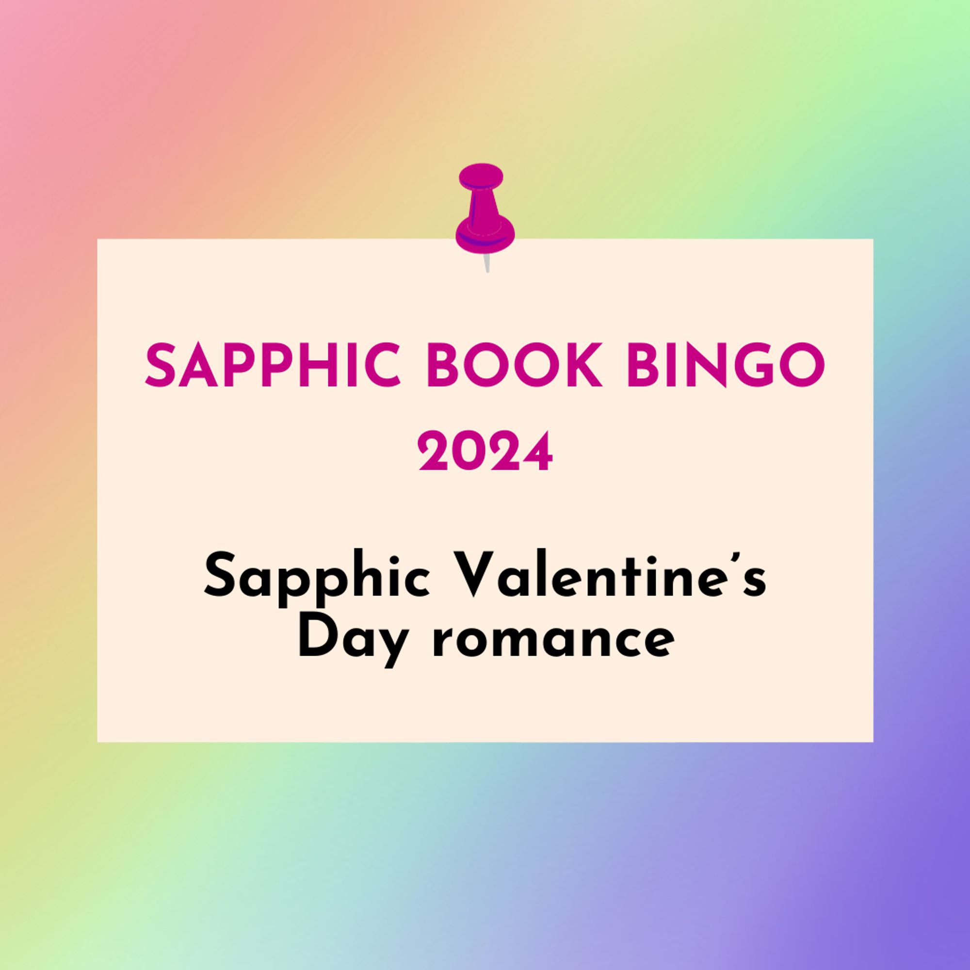 Sapphic Book Bingo: Valentine's Day romance