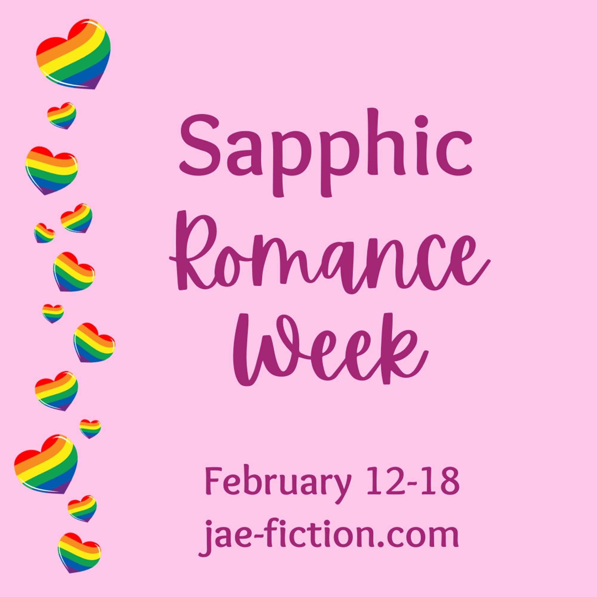 Sapphic Romance Week on February 12-18 at jae-fiction.com