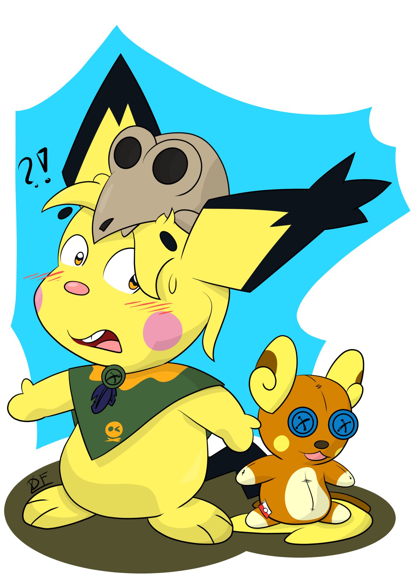 A certain dark wizard is shocked to discover he was changed into a Pichu after a summoning spell 