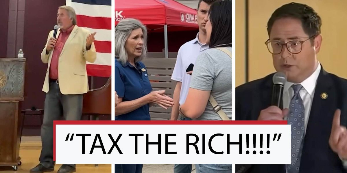 Republicans keep getting heckled by their own constituents over healthcare and tariffs