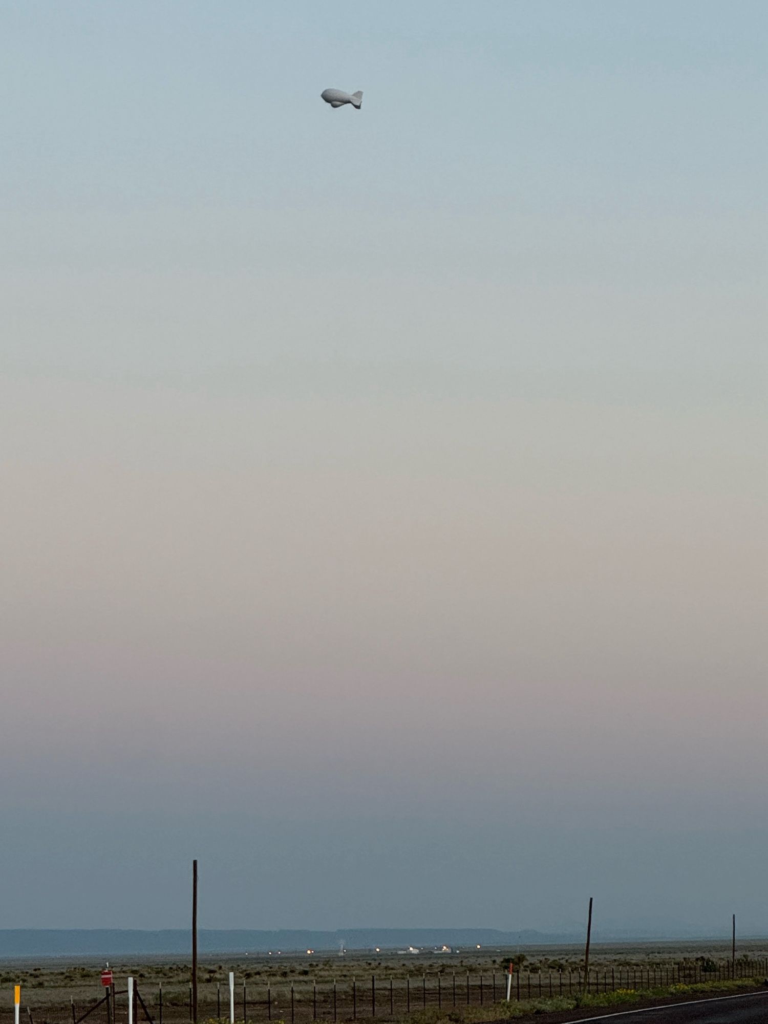 Tethered Aerostat aimed at the Mexican border, Marfa Sector TX